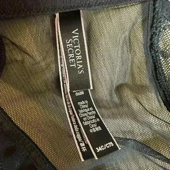 Victoria's Secret Size 34C Black Nude Very Sexy Lined Balconnet Bra - Picture 5 of 5